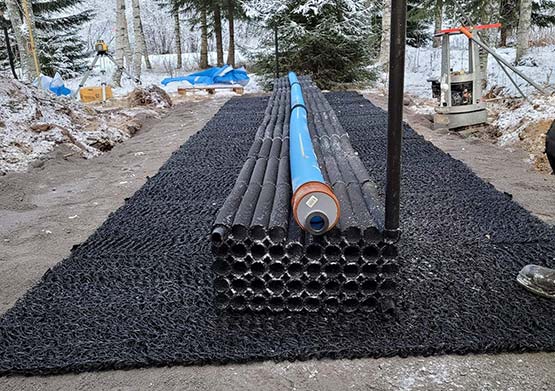 Installation av enskilt avlopp i Robertsfors